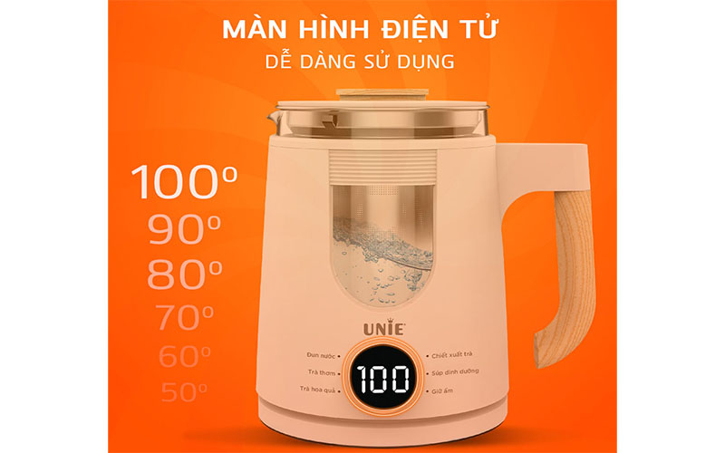 Ấm đun nước siêu tốc Unie UEK1081W - Hàng chính hãng