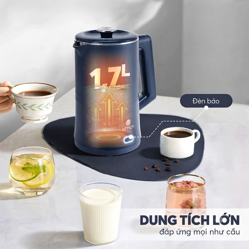 Ấm đun nước siêu tốc Elmich KEE9148 - Hàng chính hãng