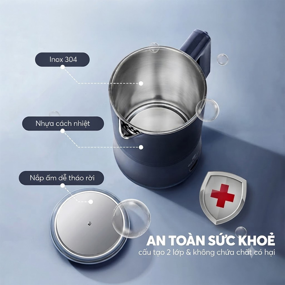 Ấm đun nước siêu tốc Elmich KEE9148 - Hàng chính hãng