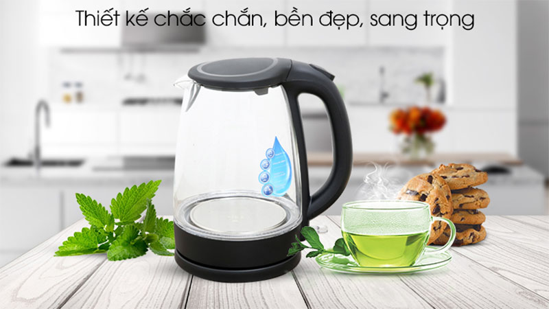Ấm đun siêu tốc Midea MK-18GC - Hàng chính hãng