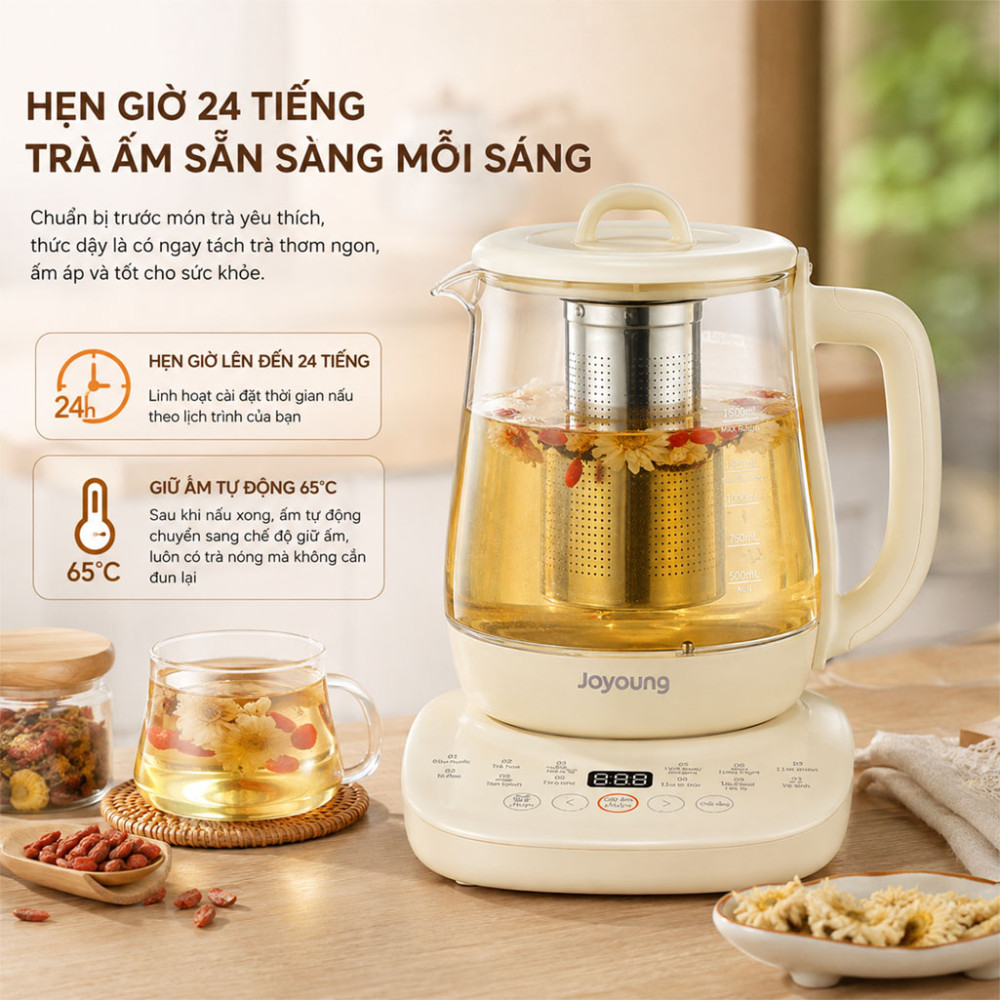 Ấm pha trà đa năng Joyoung JTM-125 - Hàng chính hãng