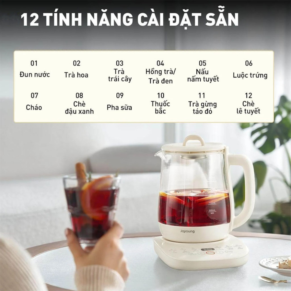 Ấm pha trà đa năng Joyoung JTM-125 - Hàng chính hãng
