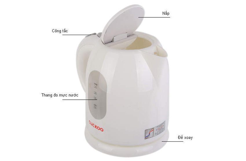 Ấm siêu tốc Cuckoo CK-121W - Hàng chính hãng
