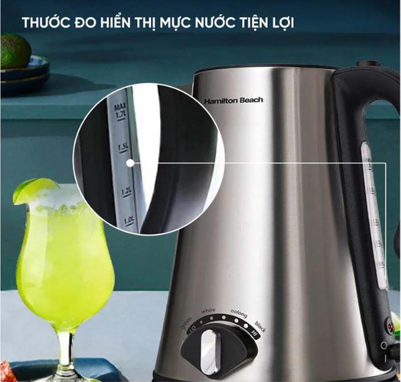Ấm siêu tốc Hamilton Beach 40992-SAU - Hàng chính hãng