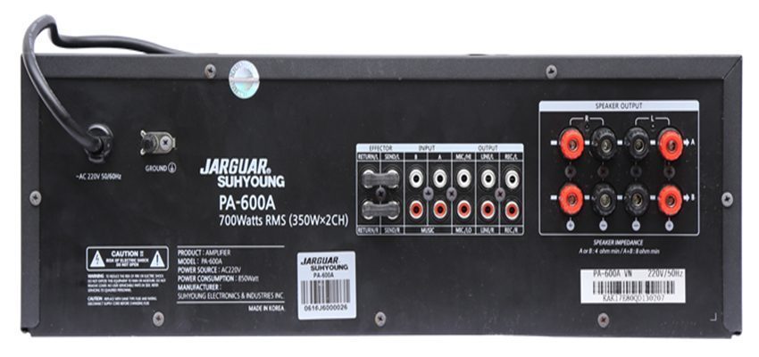 Amply Jarguar Suhyoung PA-600A - Hàng chính hãng
