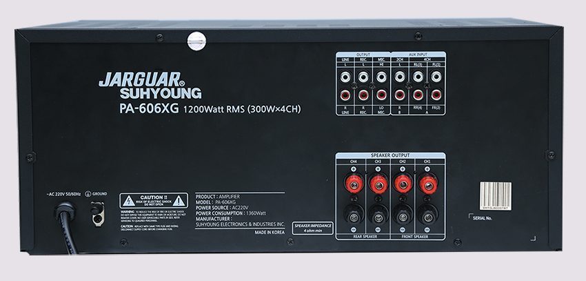 Amply Jarguar Suhyoung PA-606XG - Hàng chính hãng