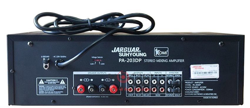 Amply Jarguar Suhyoung PA-203DP - Hàng chính hãng