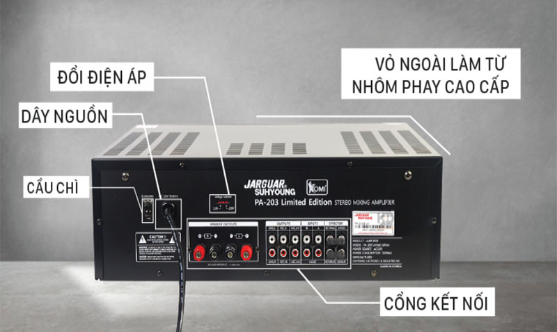 Amply karaoke Jarguar Suhyoung PA-203 Limited Edition - Hàng chính hãng