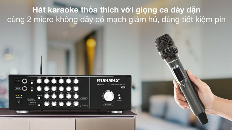 Amply karaoke Paramax AX-1200 - Hàng chính hãng