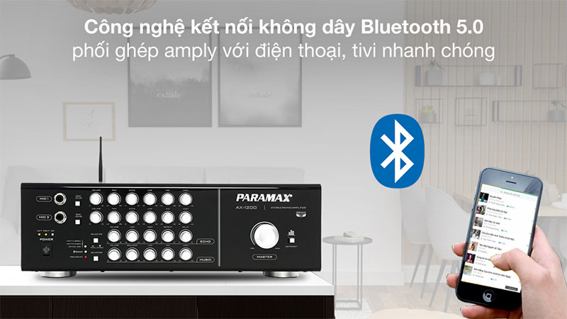 Amply karaoke Paramax AX-1200 - Hàng chính hãng