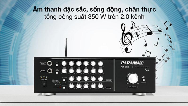 Amply karaoke Paramax AX-850 - Hàng chính hãng
