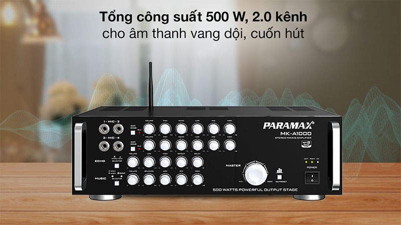 Amply karaoke Paramax MK-A1000 - Hàng chính hãng
