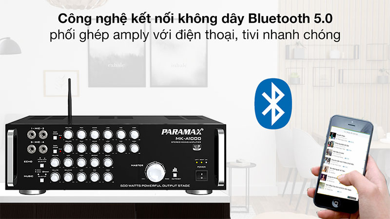 Amply karaoke Paramax MK-A1000 - Hàng chính hãng