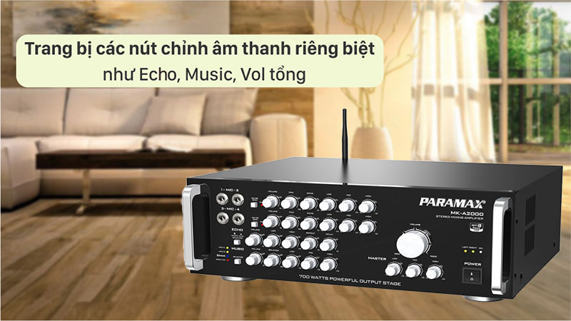 Amply karaoke Paramax MK-A2000 - Hàng chính hãng