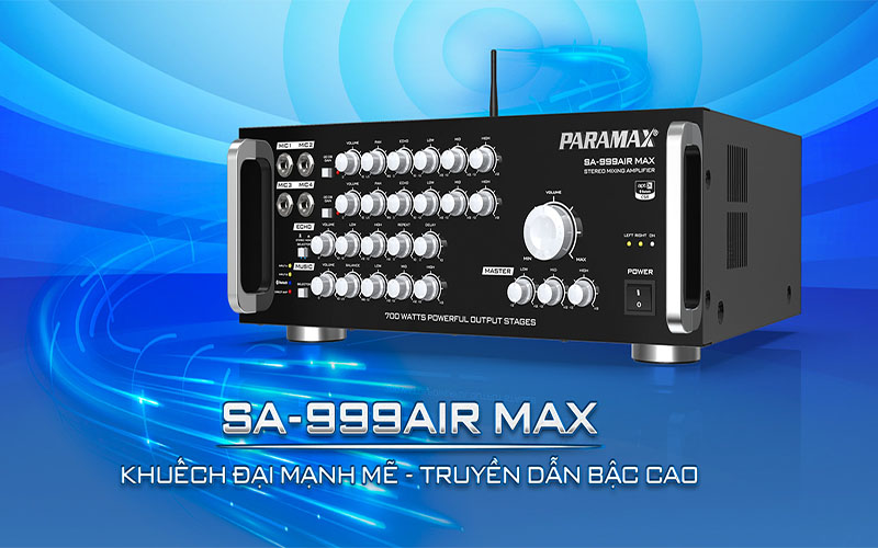 Amply karaoke Paramax SA-999 AIR Max - Hàng chính hãng