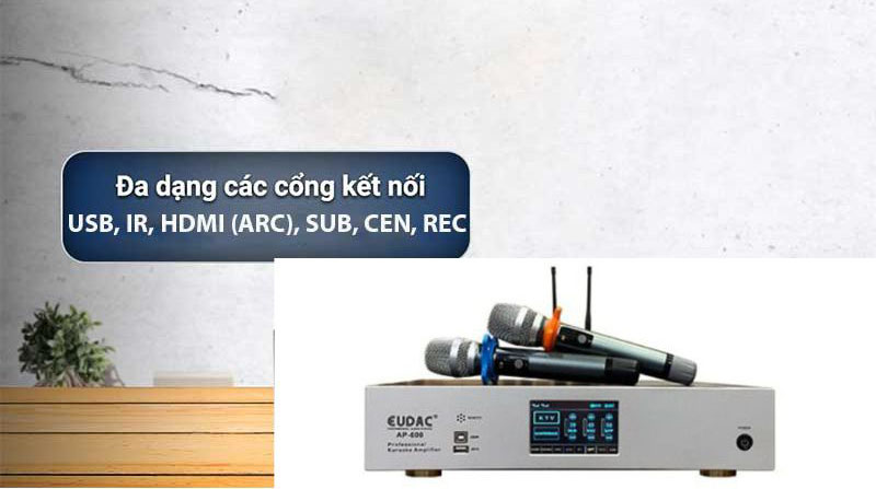 Ampli karaoke Eudac Audio AP-600P - Hàng chính hãng