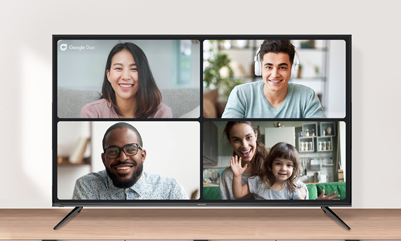 Android tivi Sharp 4K 50 inch 4T-C50DK1X - Hàng chính hãng