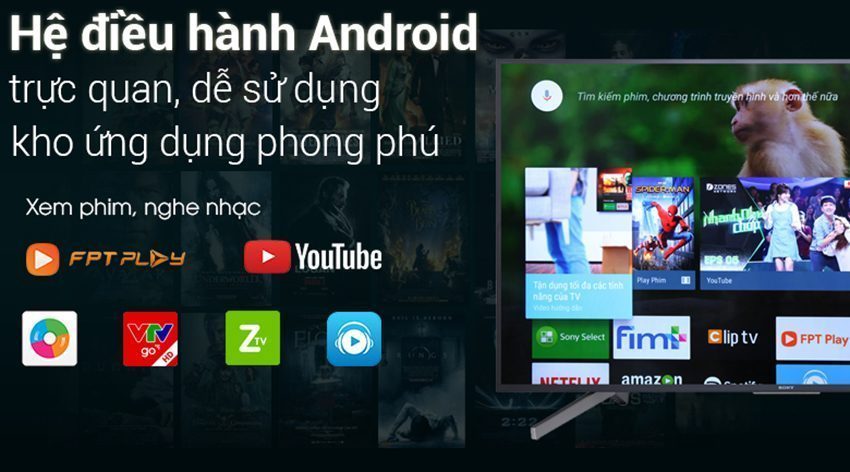Android Tivi Sony KD-55X7500F - Hàng chính hãng