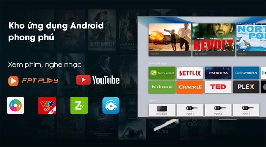 Android Tivi Sony KD-55X8500F/S - Hàng chính hãng