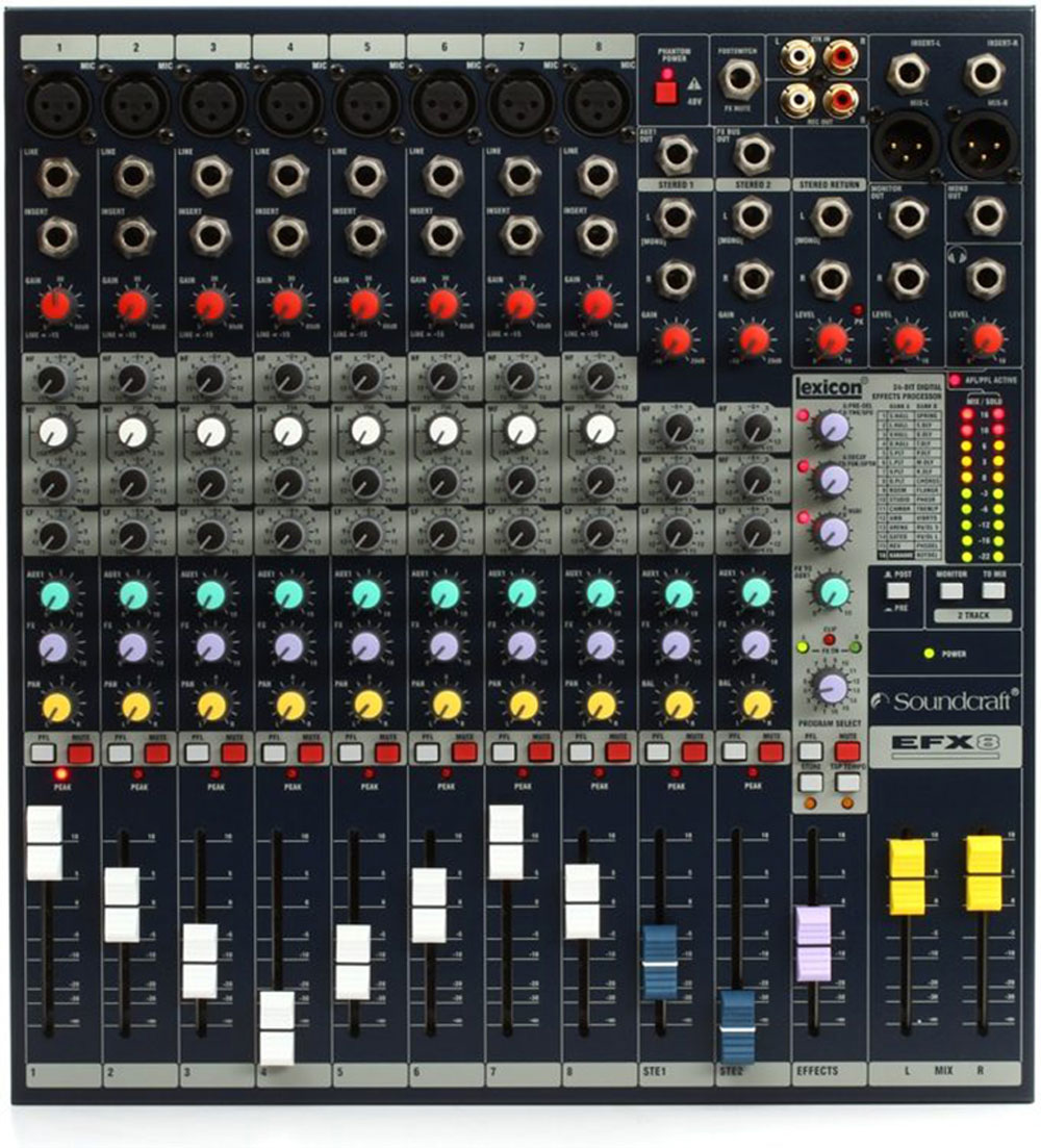 Bàn Mixer SoundCraft EFX8 - Hàng chính hãng