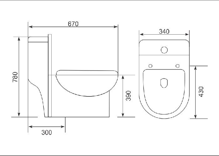 Bàn cầu khối Gorlde 3288 - Hàng chính hãng