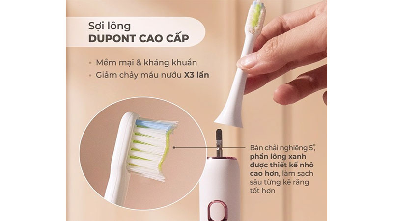 Bàn chải điện Halio Sonic SmartClean Electric Toothbrush - Hàng chính hãng