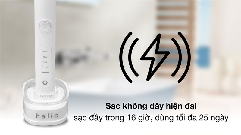 Bàn chải điện Halio Sonic Whitening Toothbrush Pro - Hàng chính hãng