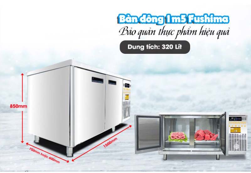 Bàn đông inox Fushima FSM-BDCI 1.5 - Hàng chính hãng