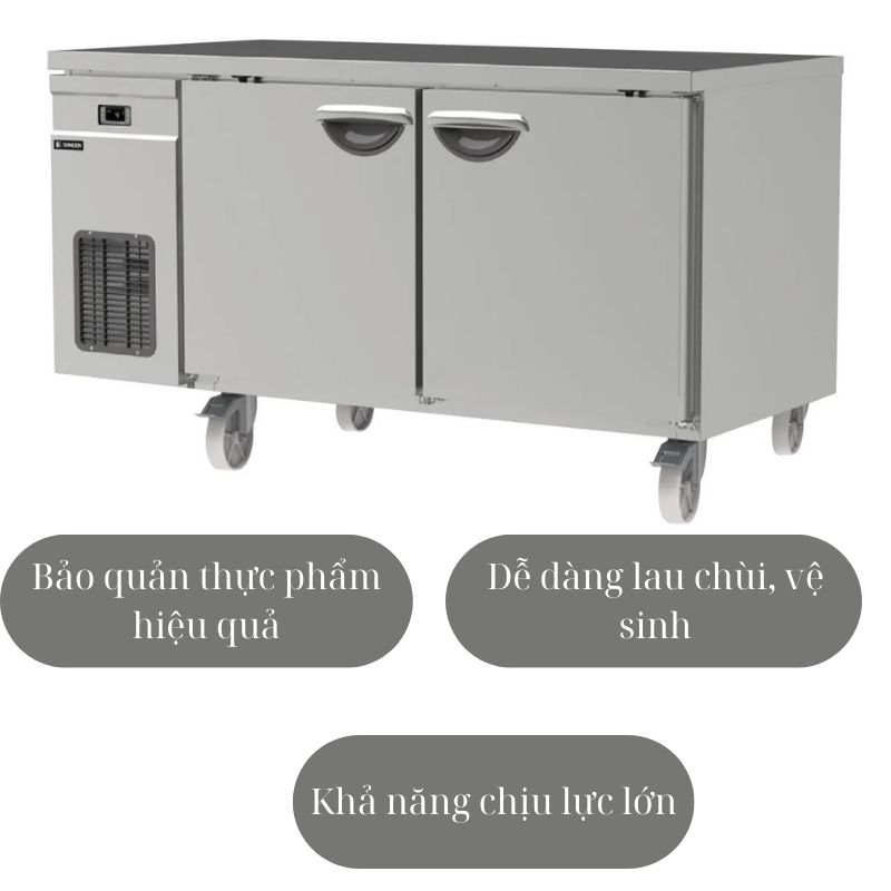 Bàn đông inox 2 cánh Sanden SCF3-1500I  - Hàng chính hãng