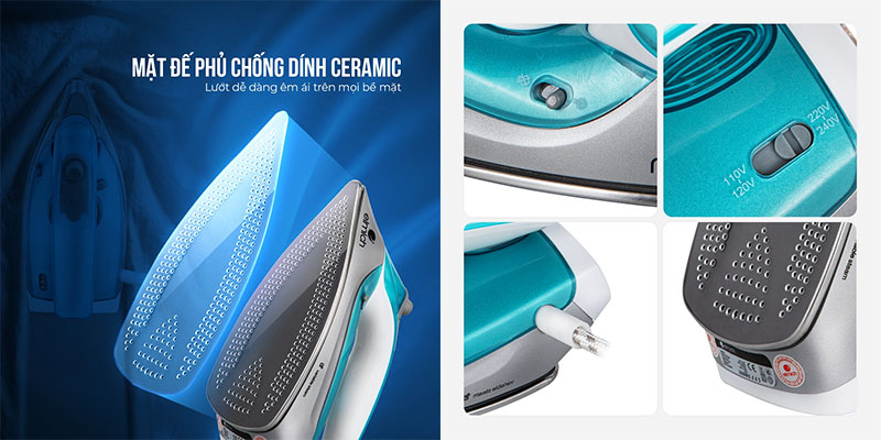 Bàn là hơi nước Elmich SIE-3438 - Hàng chính hãng