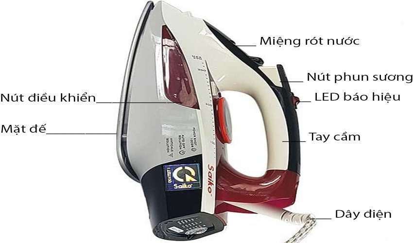 Bàn ủi hơi nước Saiko STI-9260E - Hàng chính hãng