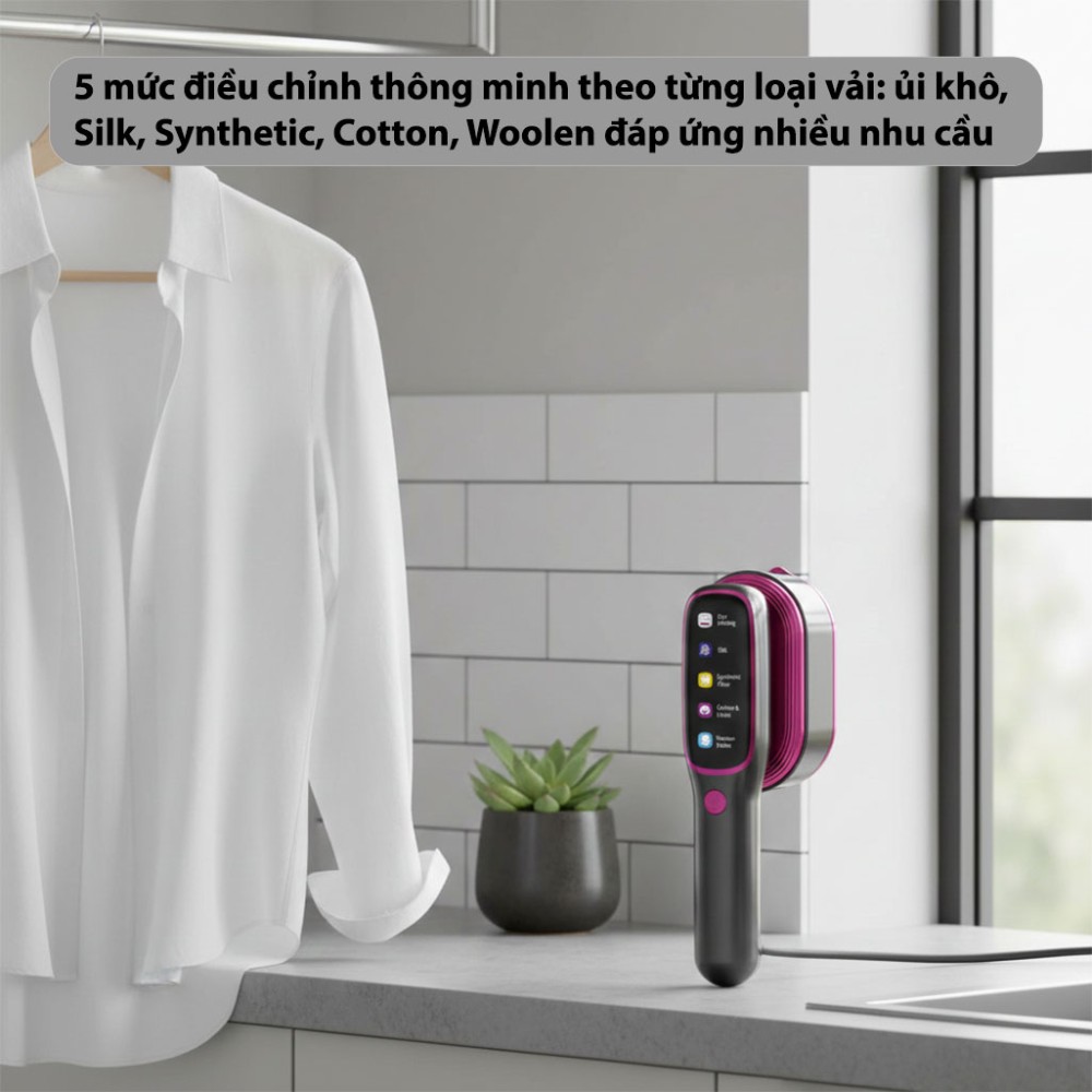Bàn là hơi nước cầm tay Fujihome SI718AB - Hàng chính hãng