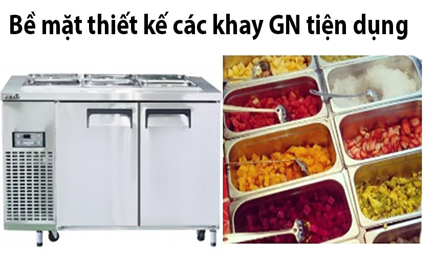 Bàn mát salad công nghiệp 2 cánh Happys HWA-1200S-F  - Hàng chính hãng