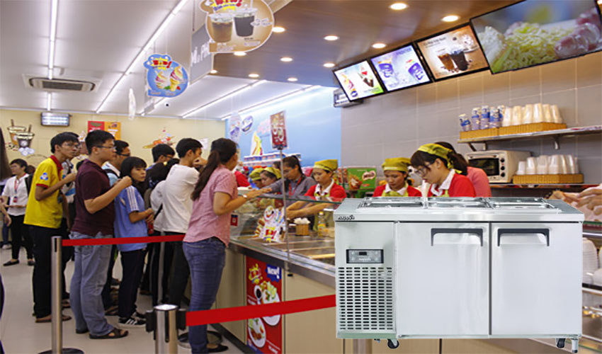 Bàn mát salad công nghiệp 2 cánh Happys HWA-1200S-F  - Hàng chính hãng