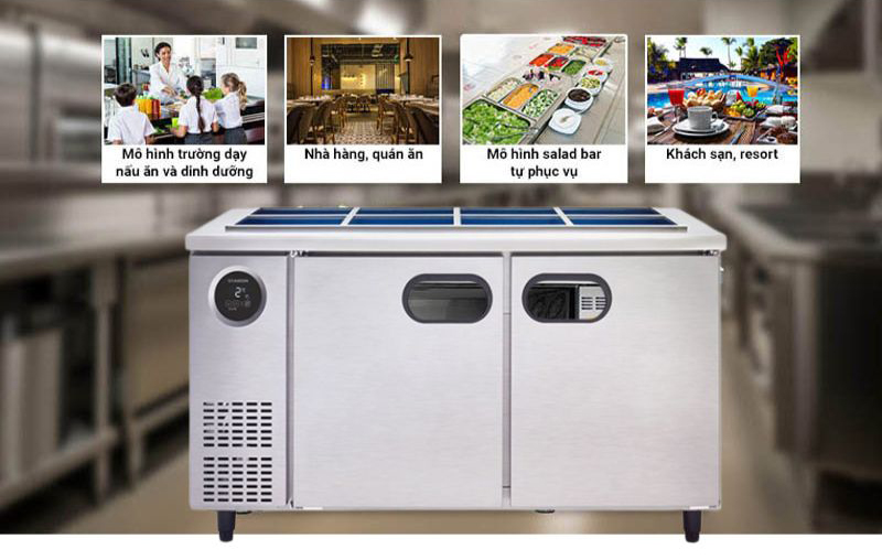 Bàn mát bảo quản salad Starion SR-V15EIEA - Hàng chính hãng