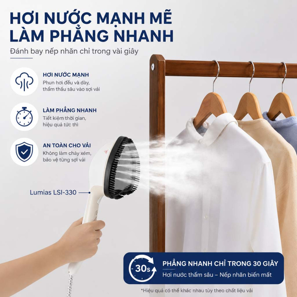 Bàn là hơi nước Lumias 330ml LSI-330 - Hàng chính hãng
