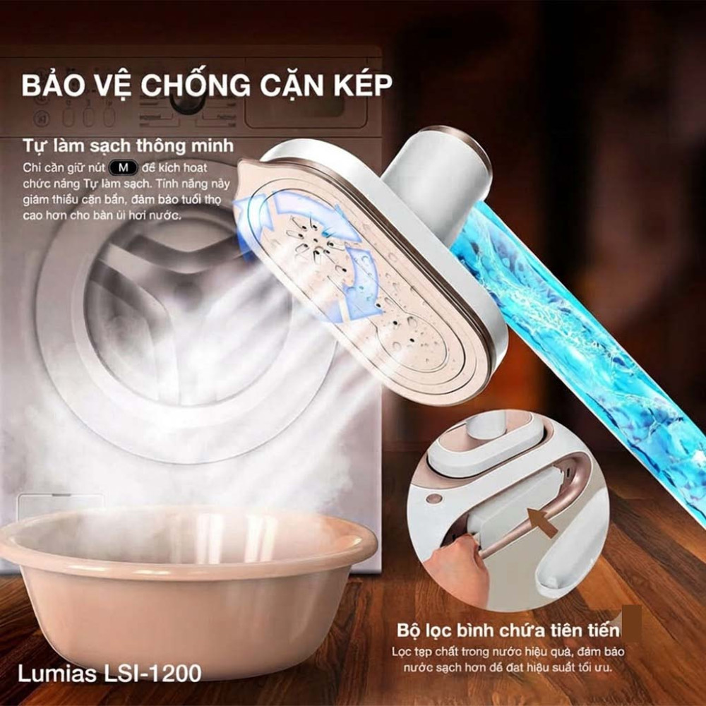 Bàn là hơi nước Lumias LSI-1200 - Hàng chính hãng