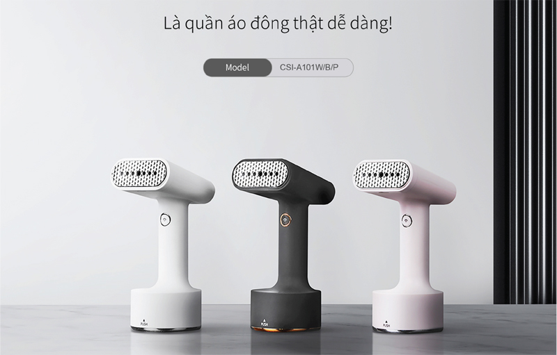 Bàn ủi hơi nước cầm tay Cuckoo CSI-A101P/B - Hàng chính hãng