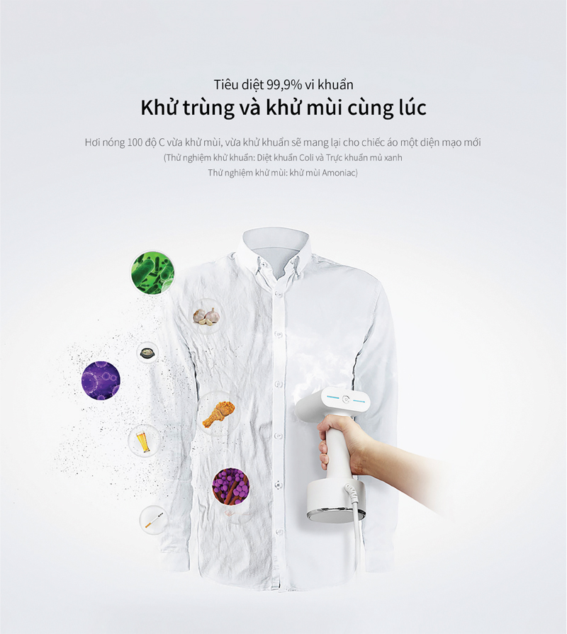 Bàn ủi hơi nước cầm tay Cuckoo CSI-A101P/B - Hàng chính hãng