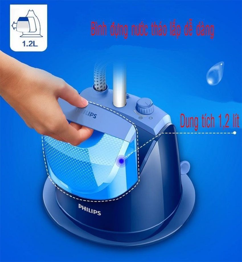 Bàn ủi hơi nước đứng Philips GC499 - Hàng chính hãng