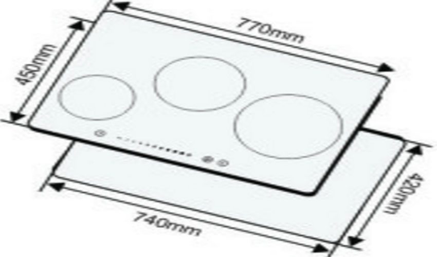 Bếp ba điện từ Capri CR-833KT - Hàng chính hãng