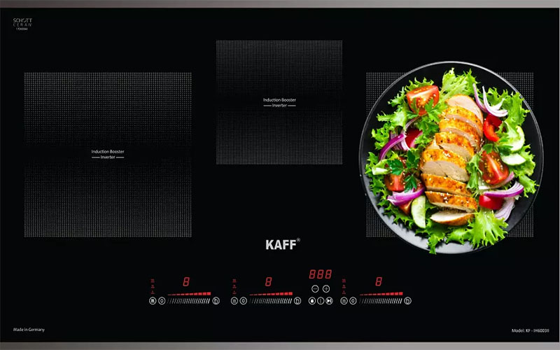 Bếp ba điện từ Kaff KF-IH6003II (Made in Germany) - Hàng chính hãng