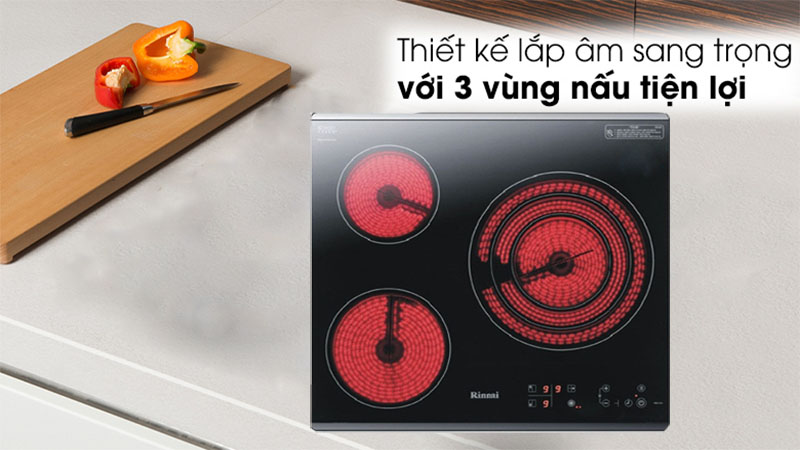 Bếp ba hồng ngoại âm Rinnai RB-E31HV - Hàng chính hãng