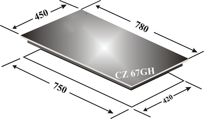 Bếp ba từ Canzy CZ 67GH - Hàng chính hãng
