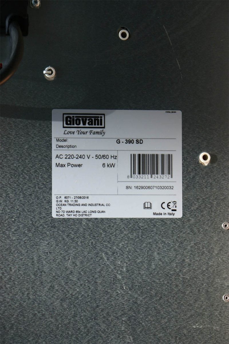 Bếp ba từ Giovani G-390 SD - Hàng chính hãng
