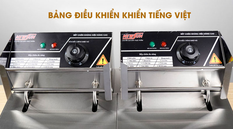 Bếp chiên nhúng điện đôi Newsun EF82 - Hàng chính hãng