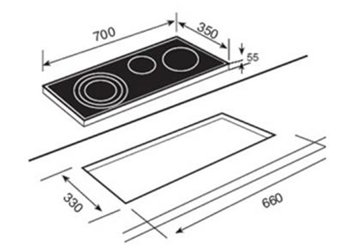 Bếp điện Teka TR 70 HZ - Hàng chính hãng