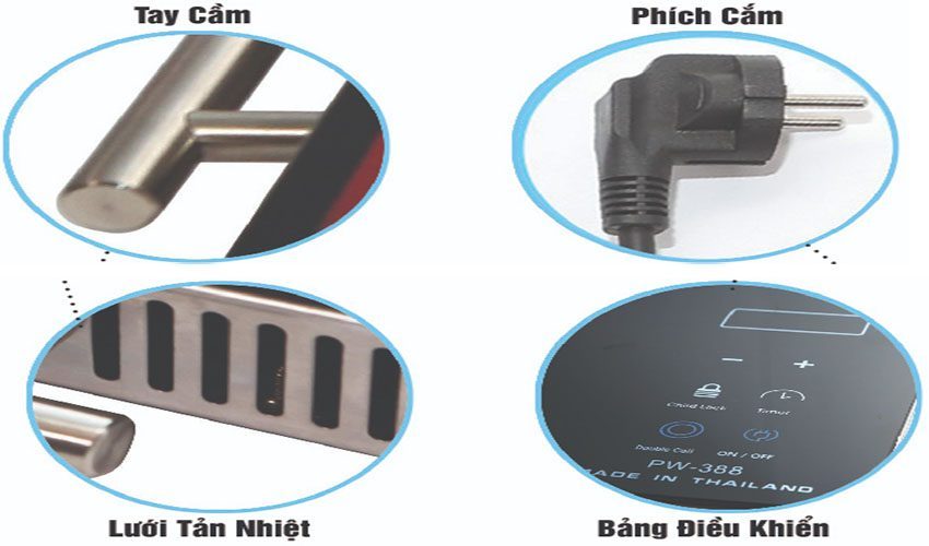 Bếp điện hồng ngoại đơn Panworld PW-388 - Hàng chính hãng