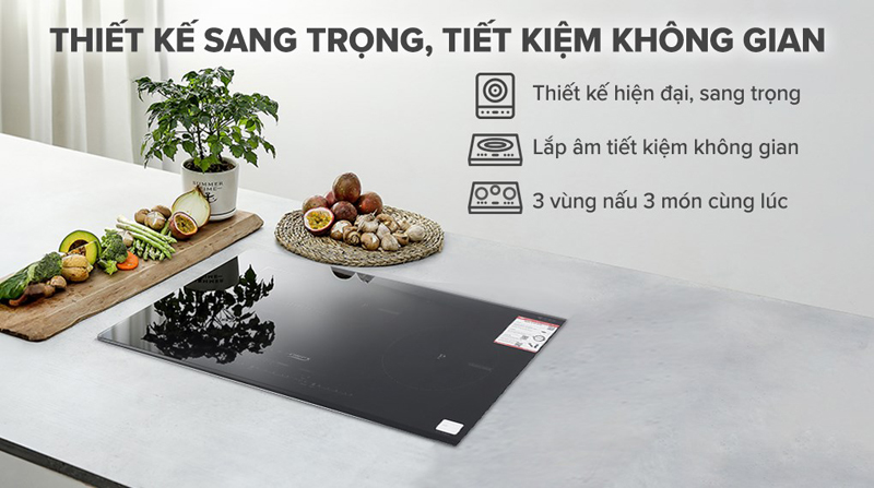 Bếp điện từ 3 vùng nấu Chef's EH-IH536 - Hàng chính hãng