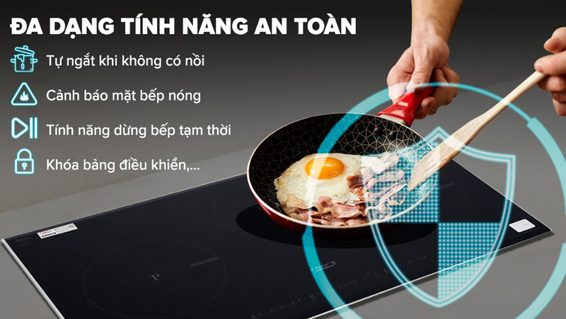 Bếp điện từ 3 vùng nấu Chef's EH-IH536 - Hàng chính hãng